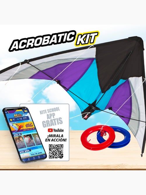 Kite pop-up de acrobacias roxo e branco cb toys - Kiabi