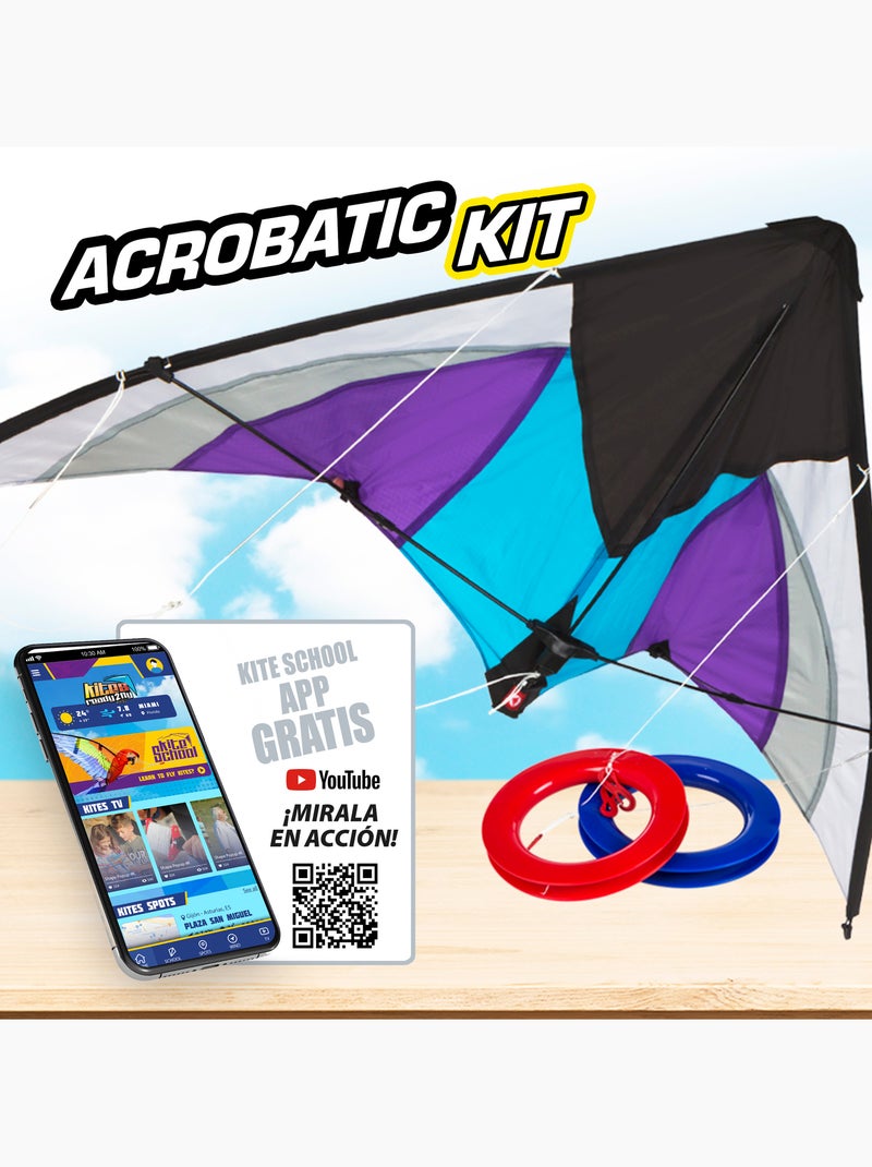 Kite pop-up de acrobacias roxo e branco cb toys N/D - Kiabi