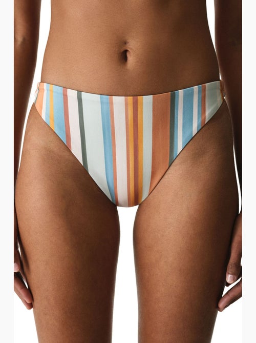 Kourtney minimal biquíni tanga de cintura média às riscas penti - Kiabi Kourtney minimal biquíni tanga de cintura média às riscas penti - Kiabi
