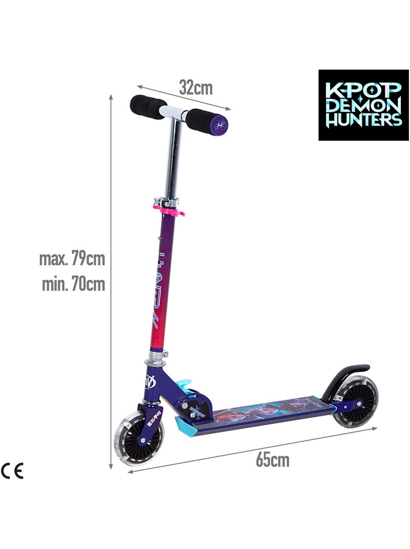 Kpop demon hunters patinete dobrável com 2 rodas e luzes N/D - Kiabi