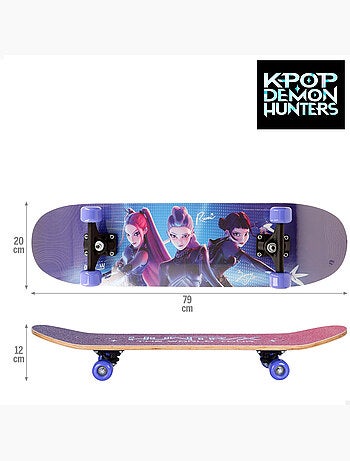 Kpop demon hunters skate de madeira peso máximo 50 kg e maiores de 5 anos