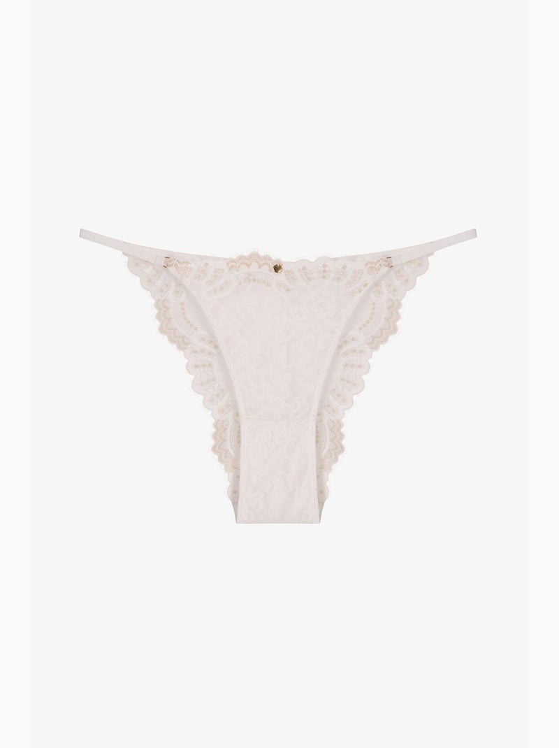 Kırık lacy slip cueca penti Branco sujo - Kiabi