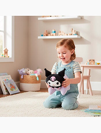 Kuromi almofada cushion 2 em 1 almofada de pelúcia macia e aveludada