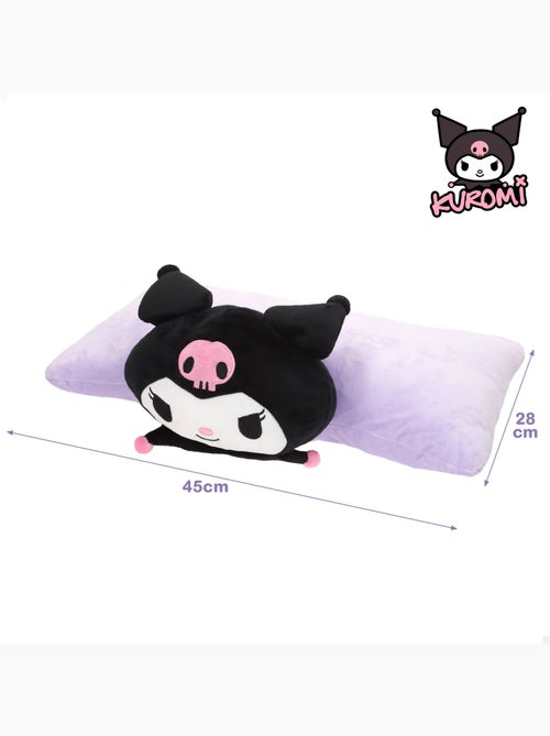Kuromi almofada cushion 2 em 1 almofada de pelúcia macia e aveludada - Kiabi Kuromi almofada cushion 2 em 1 almofada de pelúcia macia e aveludada - Kiabi