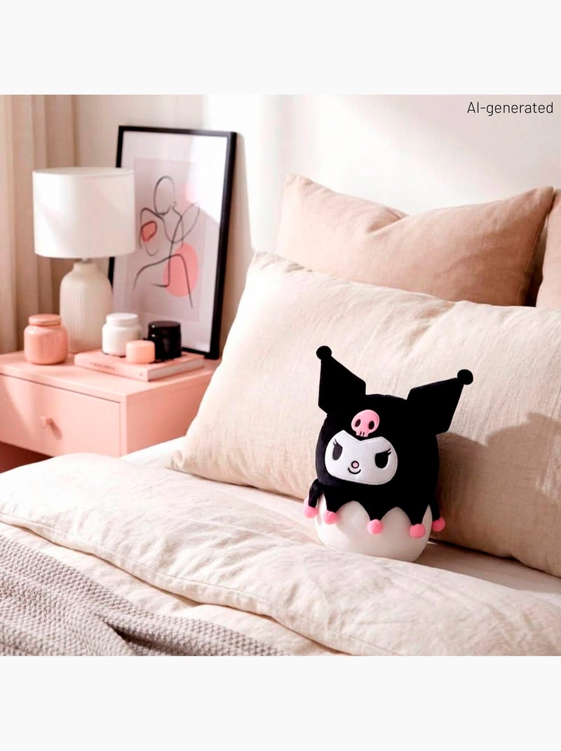 Kuromi almofada de pelúcia 22 cm + 3 anos Preto - Kiabi