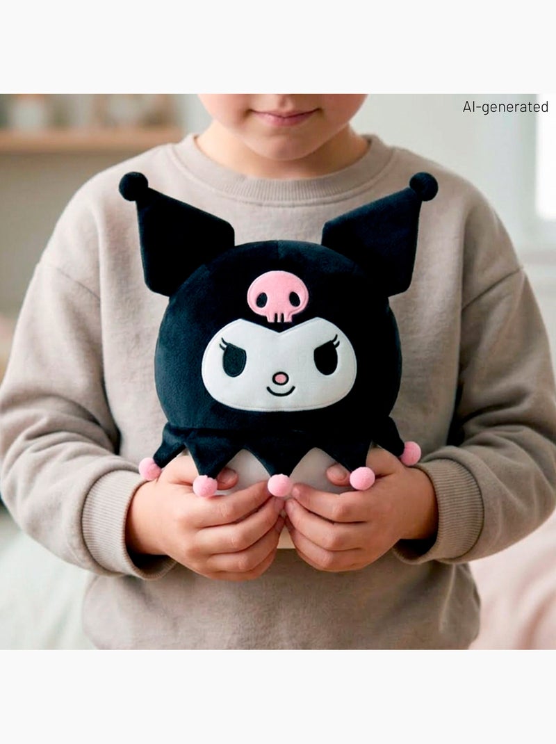 Kuromi almofada de pelúcia 22 cm + 3 anos Preto - Kiabi