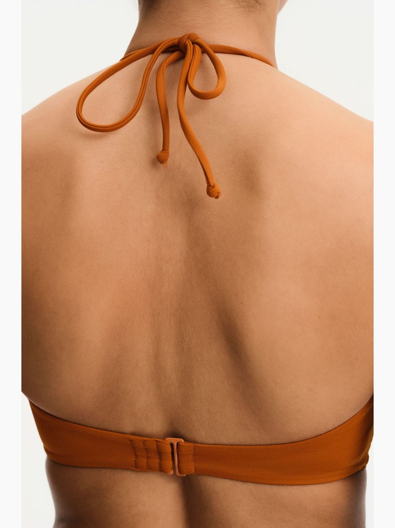 Kya top de biquíni bandeau penti Greige - Kiabi
