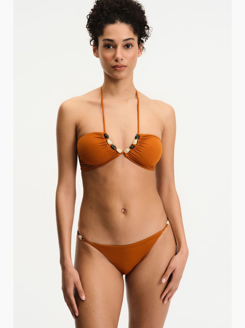 Kya top de biquíni bandeau penti Greige - Kiabi