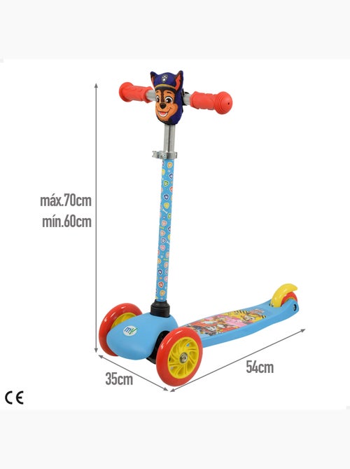La patrulla canina trotinete de 3 rodas para crianças com bolso frontal chase - Kiabi
