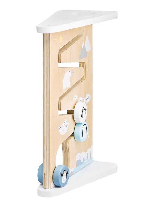 Labirinto deslizante de madeira "polo & pinguins" – brinquedo educativo de dupla face - Kiabi