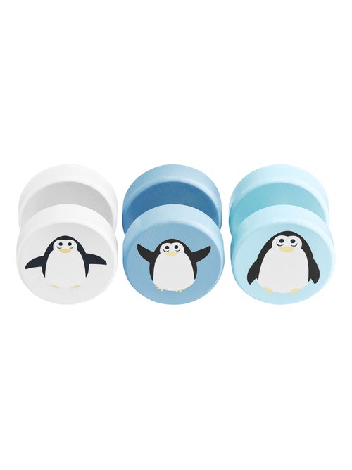 Labirinto deslizante de madeira "polo & pinguins" – brinquedo educativo de dupla face - Kiabi