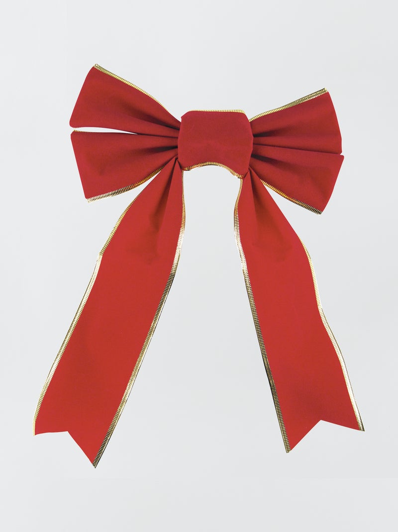 Laço de decoração em veludo VERMELHO - Kiabi