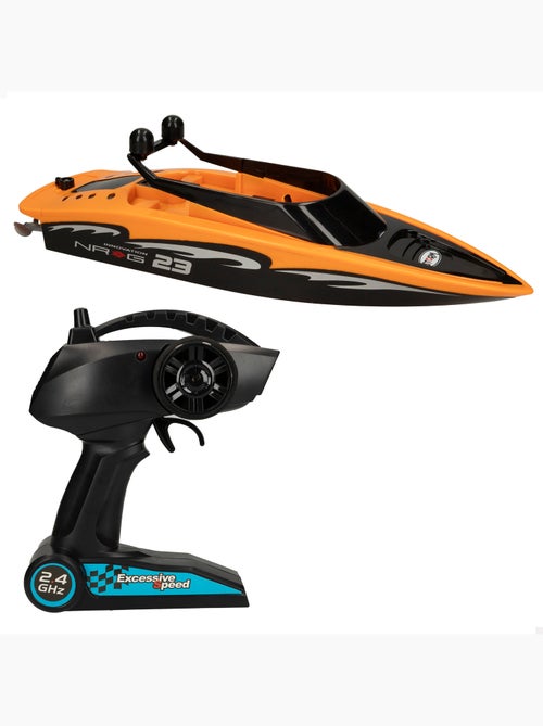 Lancha com controle remoto 31 cm racing boat - Kiabi