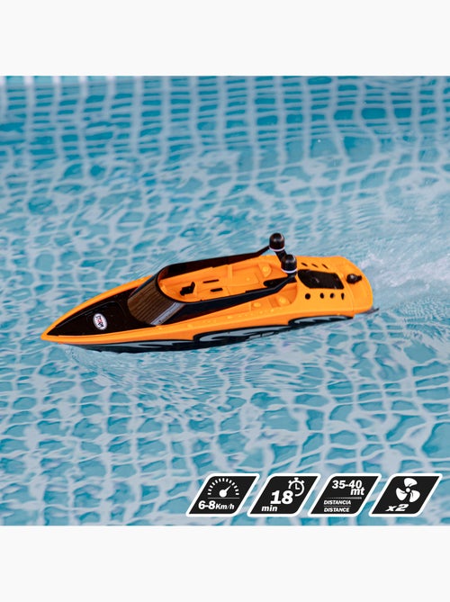 Lancha com controle remoto 31 cm racing boat - Kiabi