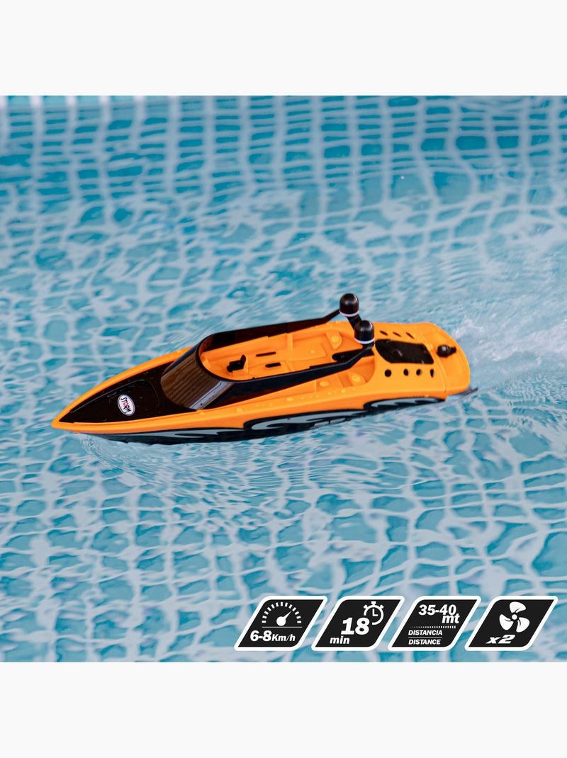 Lancha com controle remoto 31 cm racing boat N/D - Kiabi