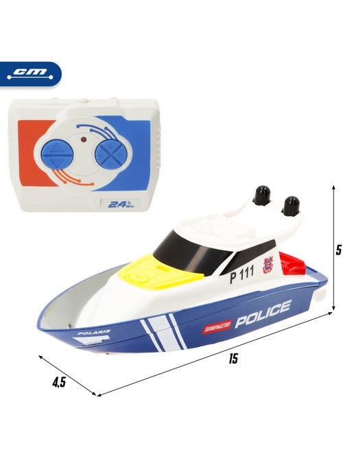 Lancha de patrulha com controle remoto (+4 anos) speed&go - Kiabi