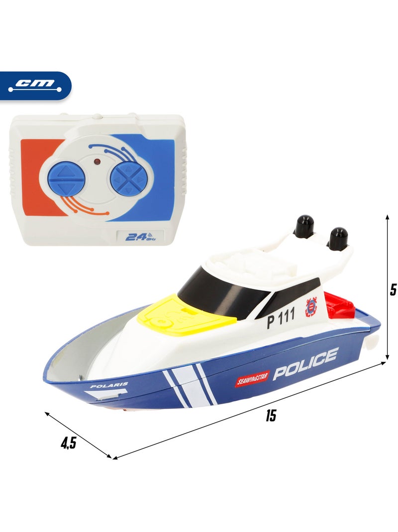 Lancha de patrulha com controle remoto (+4 anos) speed&go N/D - Kiabi