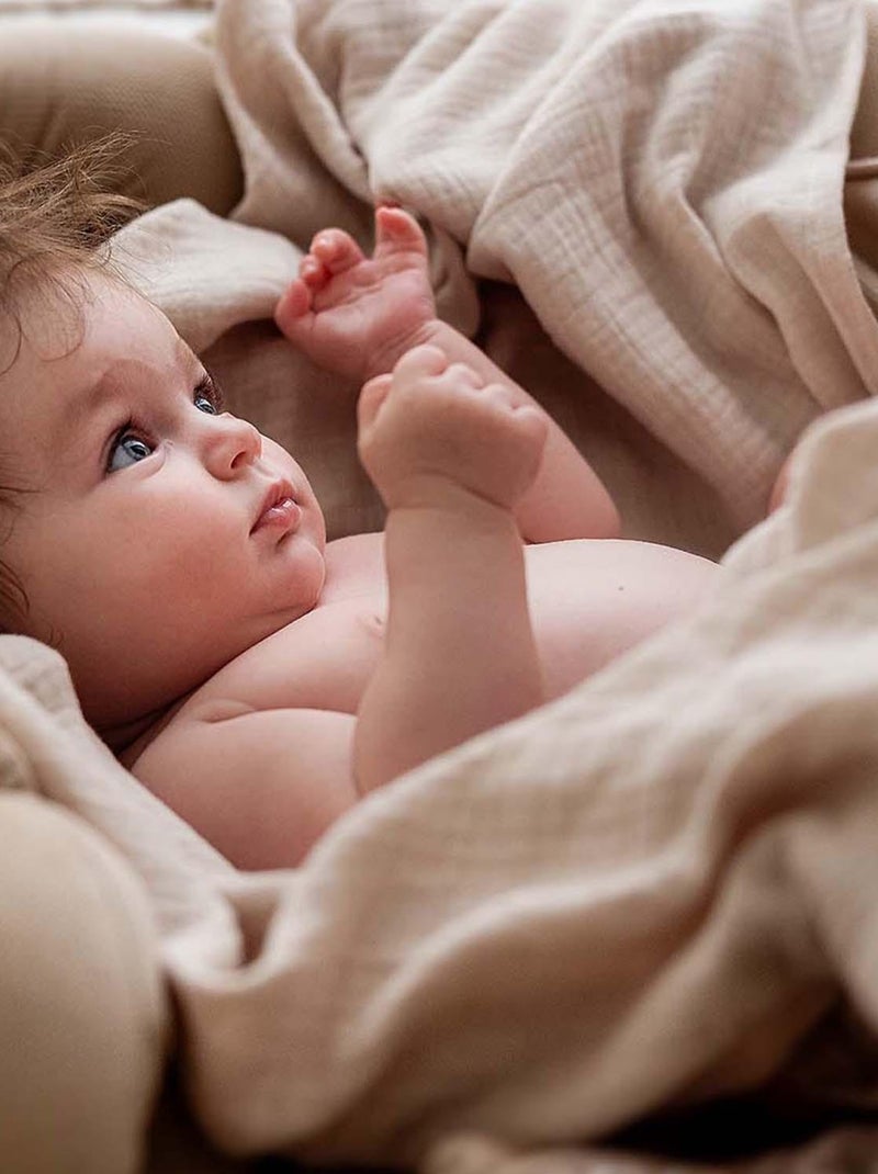 Lange de bebê em gaze de algodão | sevira kids Cinza - Kiabi