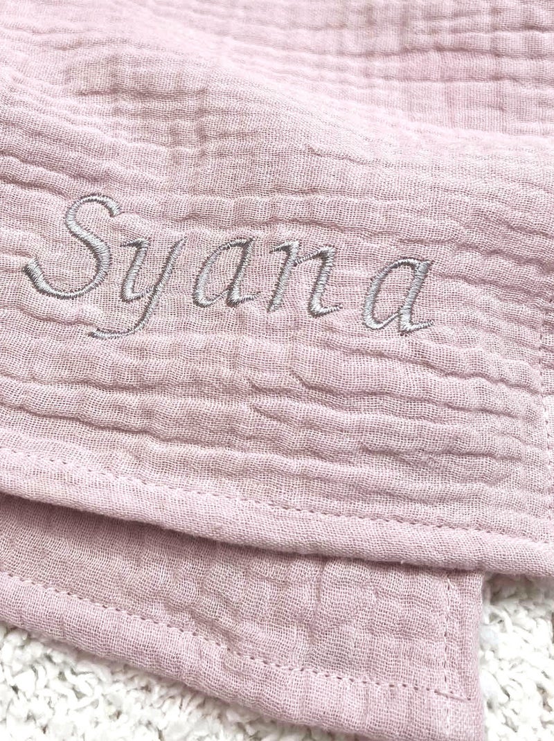 Lange de bebê em gaze de algodão | sevira kids Rosa velho - Kiabi