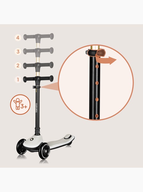 Language Patinete infantil LIONELO Mey com capacete – 3 rodas com luzes – altura ajustável - Kiabi