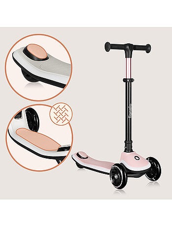 Language Patinete infantil LIONELO Mey com capacete – 3 rodas com luzes – altura ajustável