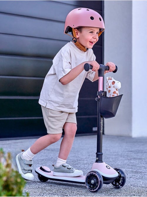 Language Patinete infantil LIONELO Mey com capacete – 3 rodas com luzes – altura ajustável - Kiabi