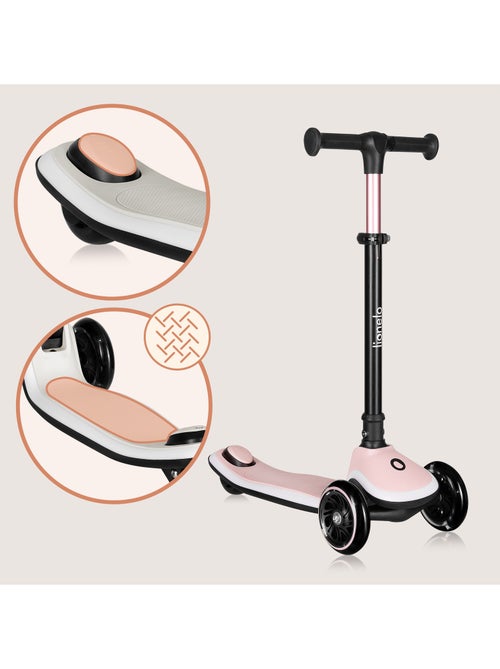 Language Patinete infantil LIONELO Mey com capacete – 3 rodas com luzes – altura ajustável - Kiabi