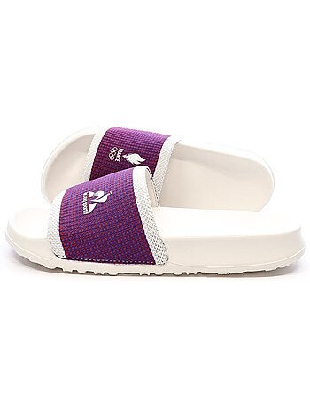 Le Coq Sportif Slide: Chinelos Unissexo Branco/Azul/Vermelho