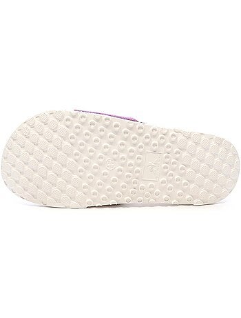 Le Coq Sportif Slide: Chinelos Unissexo Branco/Azul/Vermelho