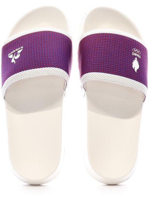Le Coq Sportif Slide: Chinelos Unissexo Branco/Azul/Vermelho - Kiabi Le Coq Sportif Slide: Chinelos Unissexo Branco/Azul/Vermelho - Kiabi