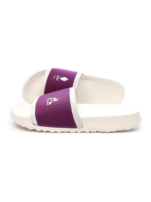 Le Coq Sportif Slide Homem - Chinelos Brancos/Azuis/Vermelhos - Kiabi Le Coq Sportif Slide Homem - Chinelos Brancos/Azuis/Vermelhos - Kiabi