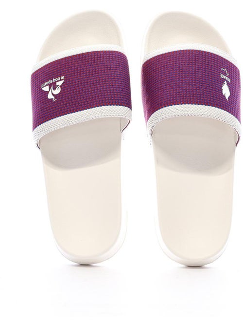 Le Coq Sportif Slide Homem - Chinelos Brancos/Azuis/Vermelhos - Kiabi Le Coq Sportif Slide Homem - Chinelos Brancos/Azuis/Vermelhos - Kiabi