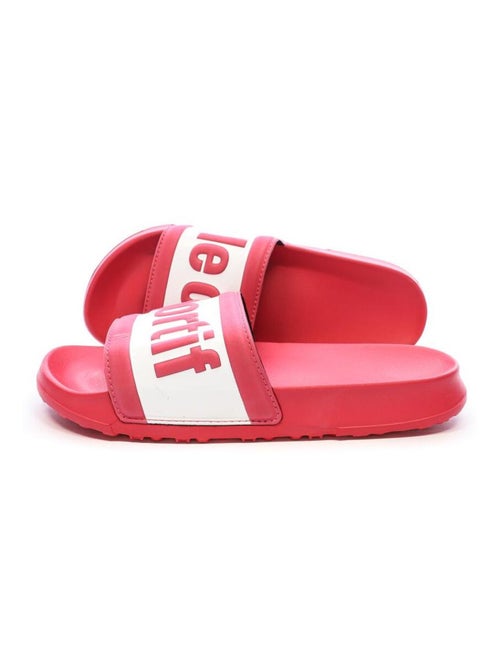Le Coq Sportif Slide Wording Chinelos Rosa e Branco para Mulher - Kiabi Le Coq Sportif Slide Wording Chinelos Rosa e Branco para Mulher - Kiabi
