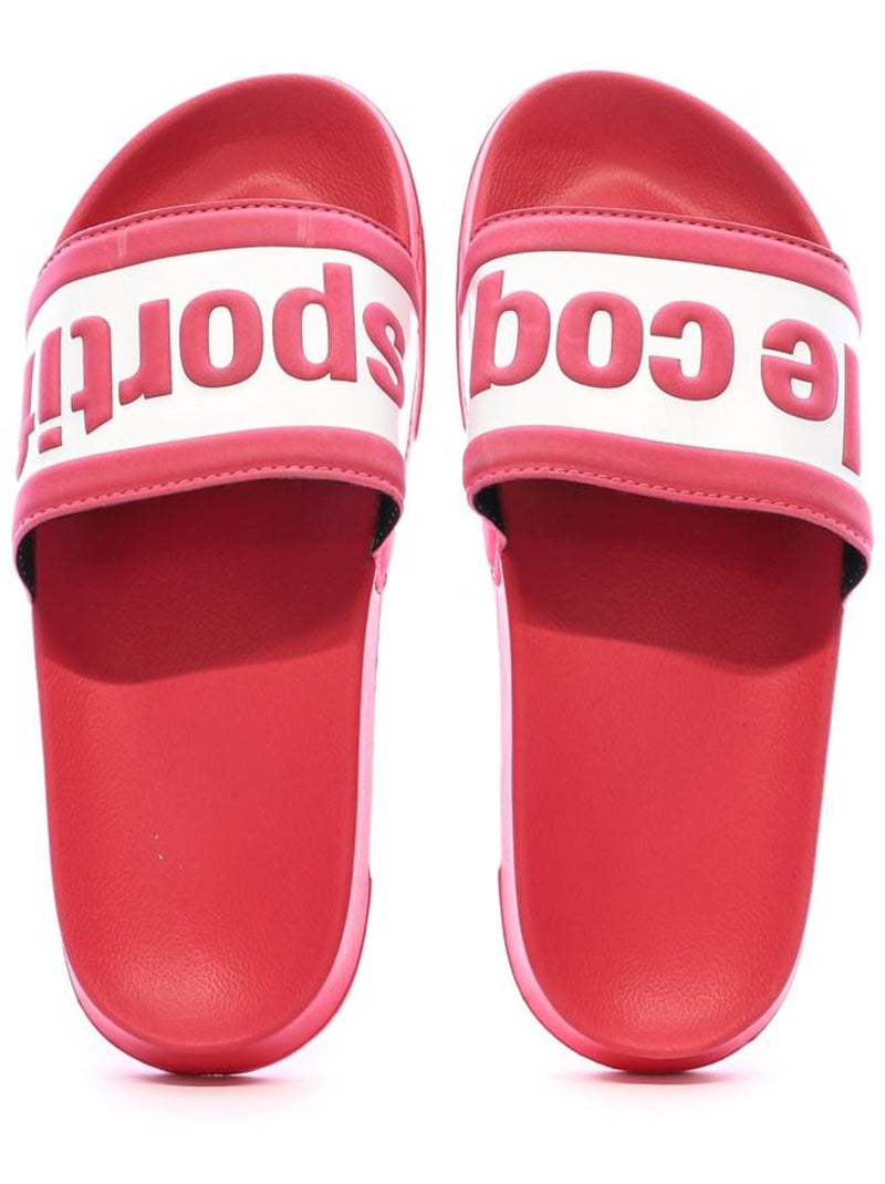 Le Coq Sportif Slide Wording Chinelos Rosa e Branco para Mulher Rosa - Kiabi