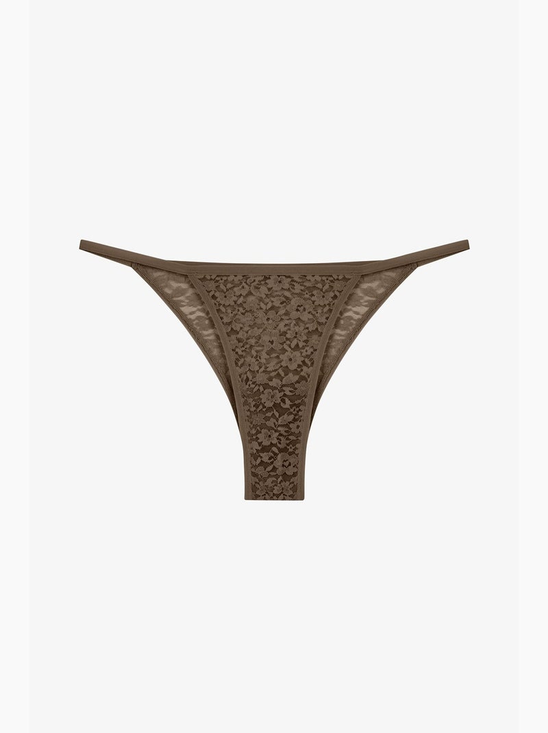 Leaf cueca brasileira em renda penti Vermelho - Kiabi