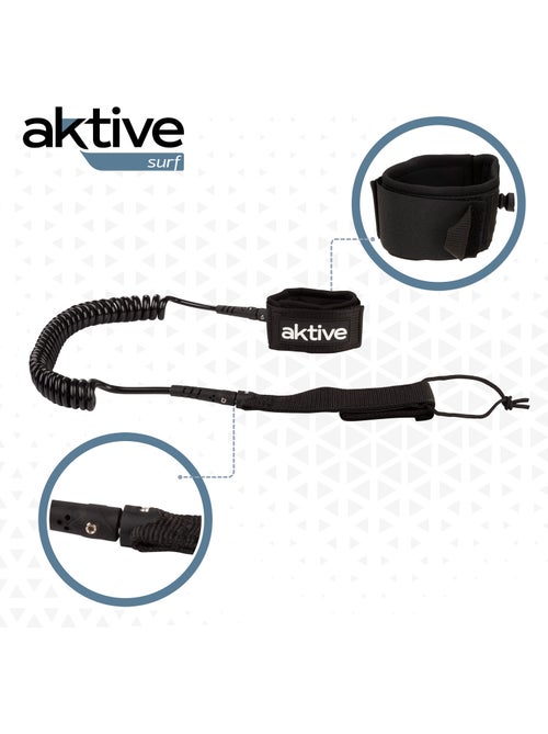 Leash paddle surf espiral aktive - Kiabi