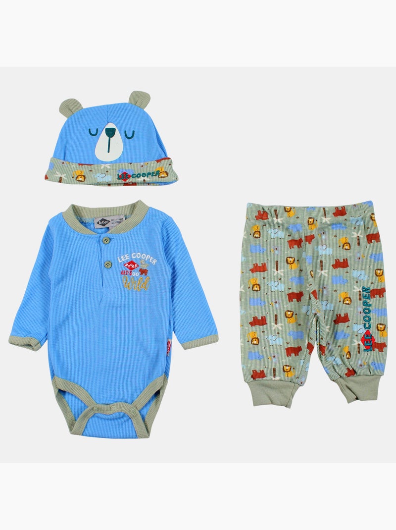 Lee Cooper - Body com leggings e gorro a condizer Azul - Kiabi
