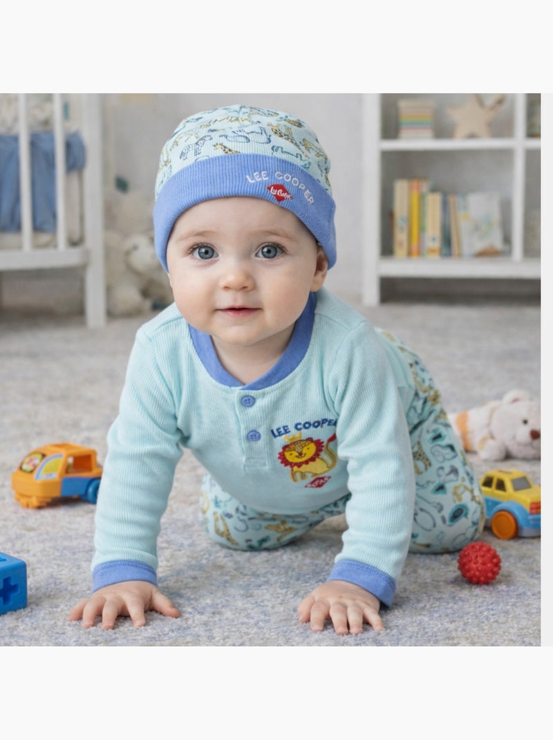 Lee Cooper - Body com leggings e gorro a condizer Azul - Kiabi