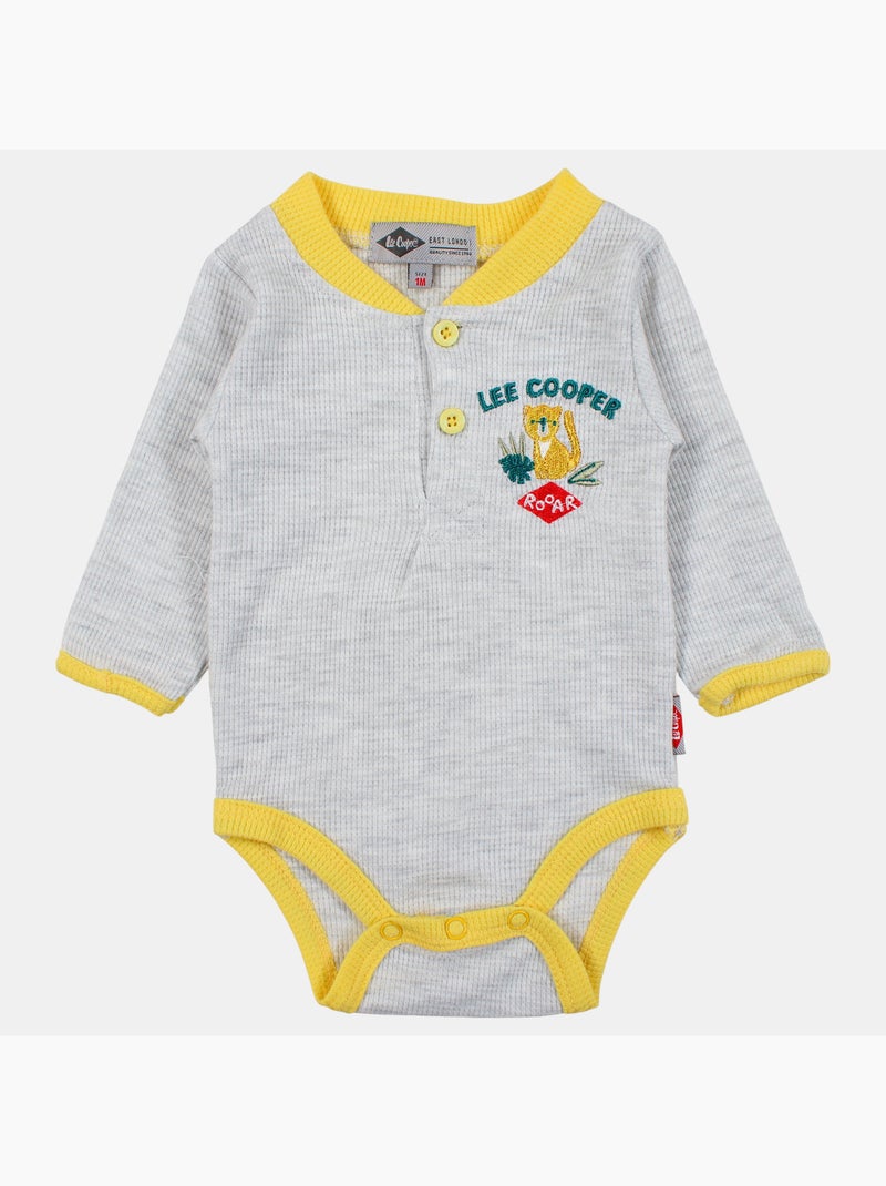Lee Cooper - Body com leggings e gorro a condizer Cinza - Kiabi