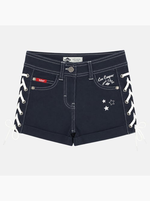 Lee Cooper - Calção de ganga menina com detalhe entrançado - Kiabi