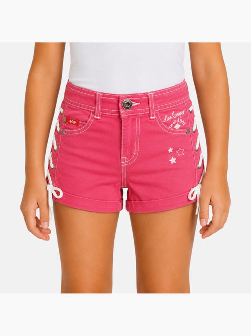 Lee Cooper - Calção de ganga menina com detalhe entrançado - Kiabi