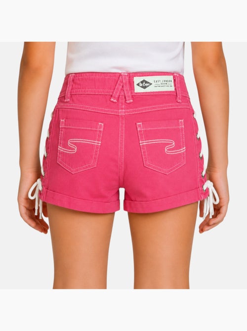Lee Cooper - Calção de ganga menina com detalhe entrançado - Kiabi