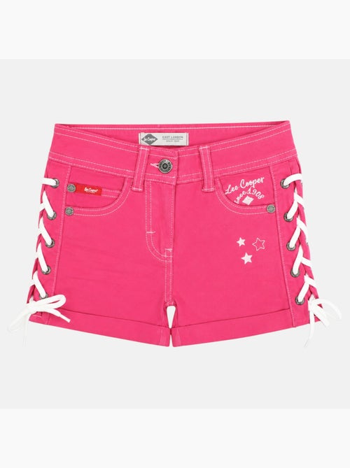 Lee Cooper - Calção de ganga menina com detalhe entrançado - Kiabi