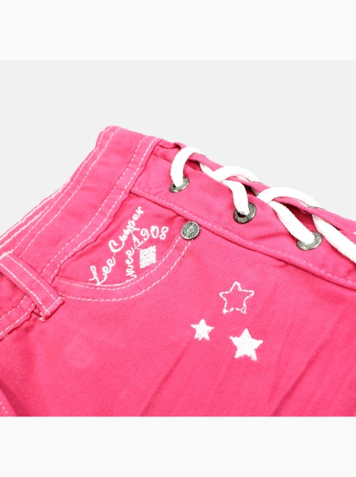 Lee Cooper - Calção de ganga menina com detalhe entrançado - Kiabi