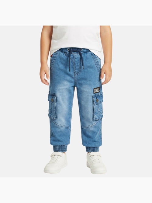 Lee cooper - calças cargo de corte largo, com cordão na cintura - Kiabi