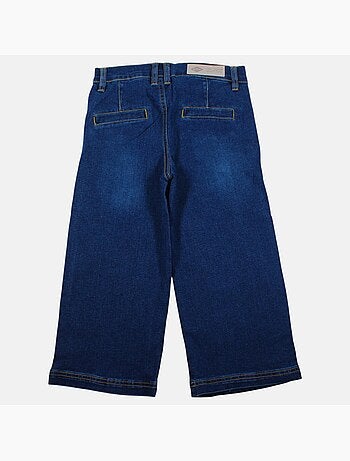 Lee cooper - calças de ganga de corte largo, cintura alta com botões
