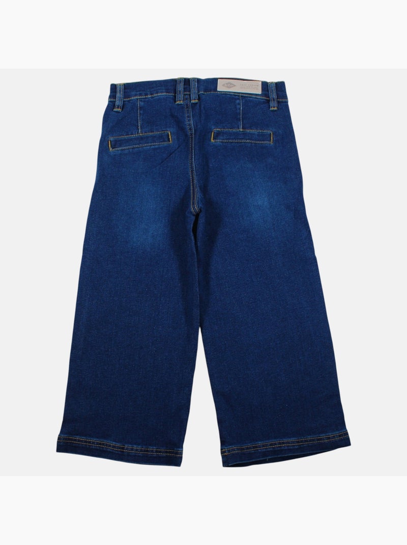 Lee cooper - calças de ganga de corte largo, cintura alta com botões Azul - Kiabi