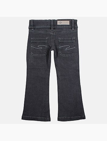 Lee cooper - calças de ganga de corte largo, cintura alta com botões