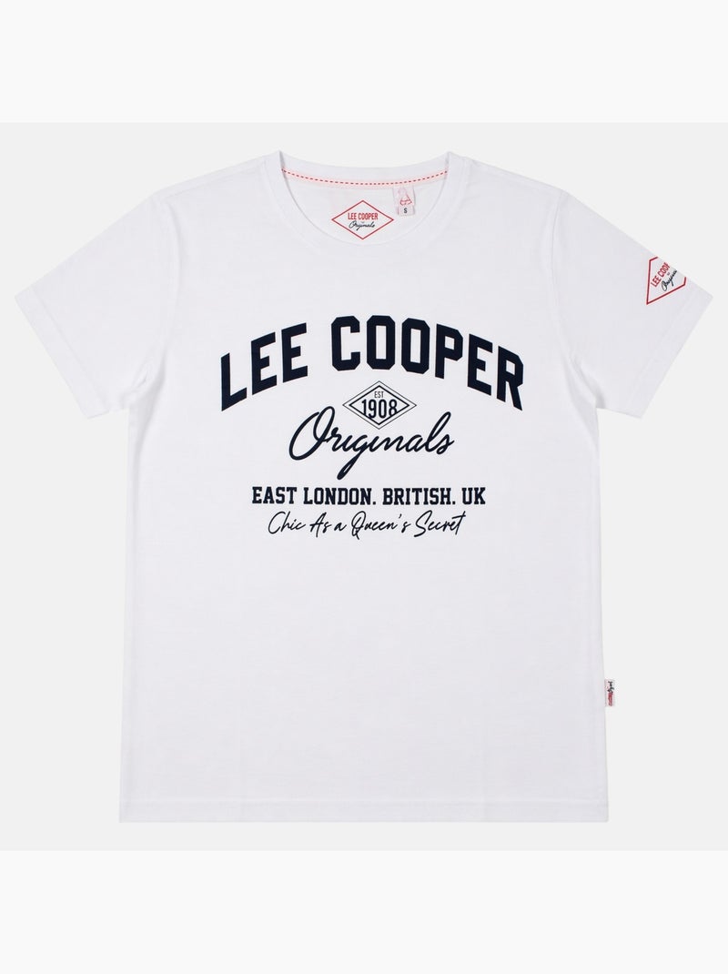 Lee Cooper - Camiseta masculina LEE COOPER de manga curta Branco - Kiabi