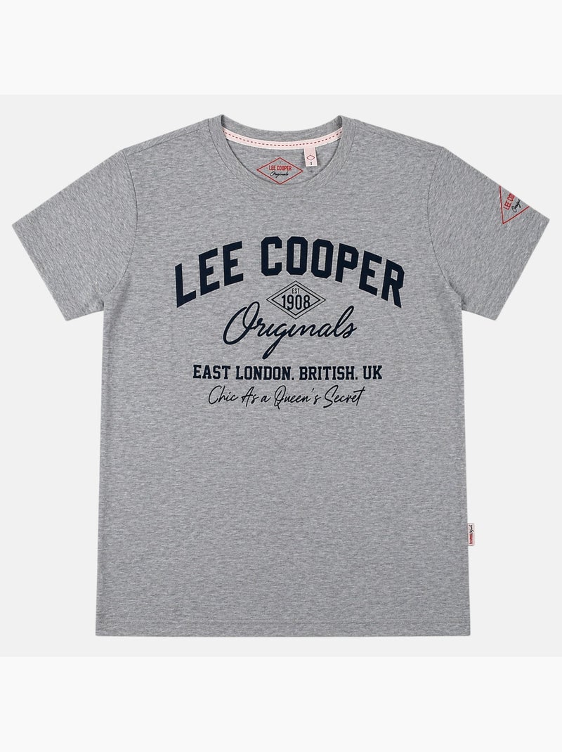 Lee Cooper - Camiseta masculina LEE COOPER de manga curta Cinza - Kiabi